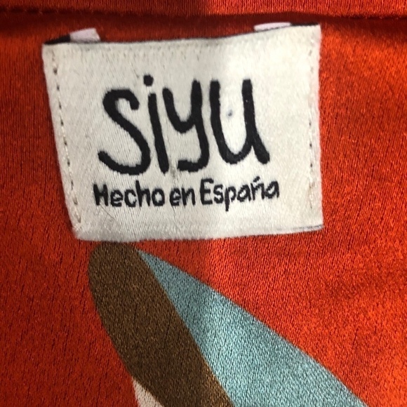 Anthropologie Siyu Palm Printed Jacket Duster, Size 6 - Picture 6 of 9